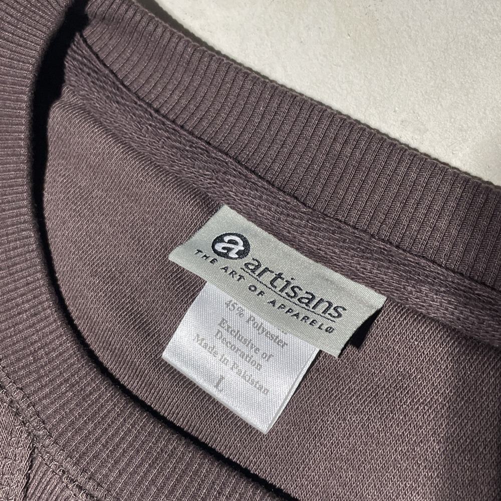 NWOT Brown University Adult Pullover Sweatshirt One Color Logo Athletic SZ L Ivy - Picture 4 of 10